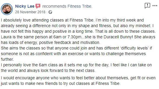 Fitness Tribe member review